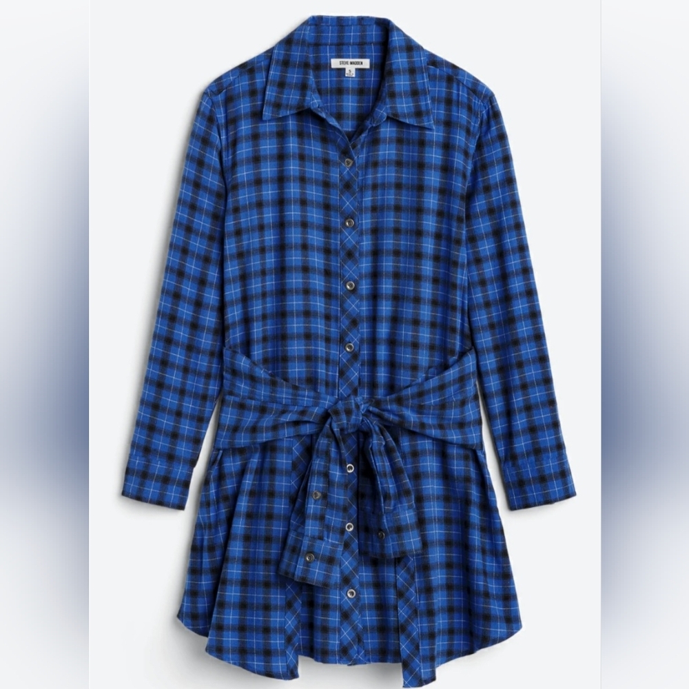 Steve Madden Peyton Dress - Blue, Large